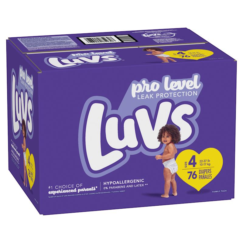 Luvs size sale 4 weight