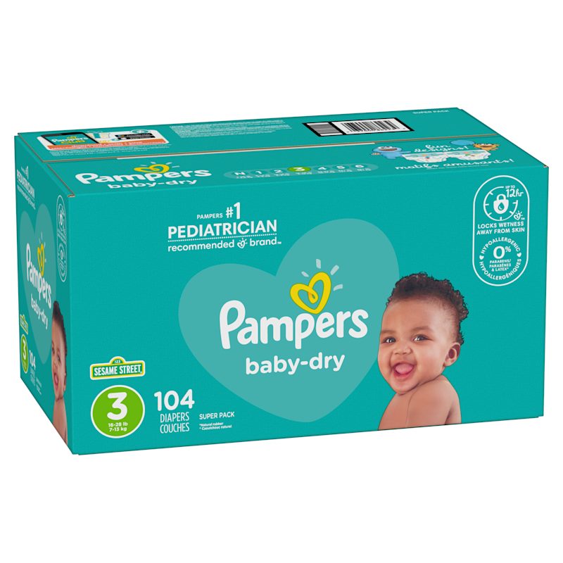 Pampers Couches Baby Dry Pants Extra Large taille 7