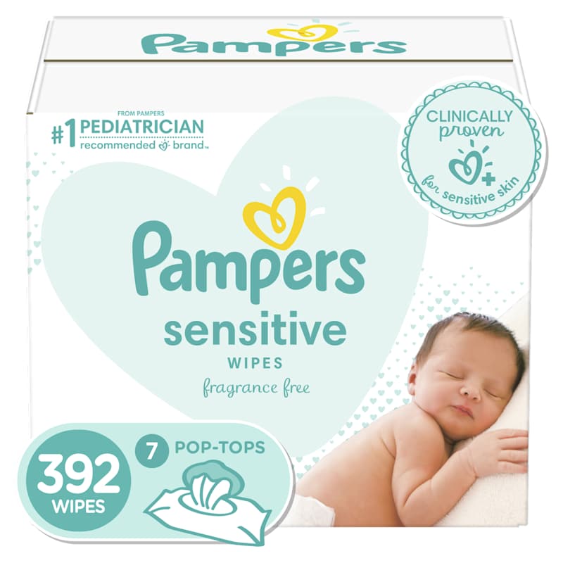 Pampers sensitive wipes 392 outlet