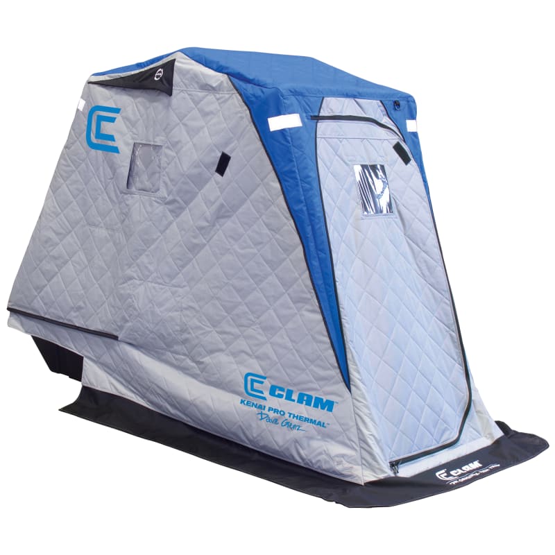 Clam Kenai Pro Thermal Fish Trap Ice Shelter Ice Fishing at