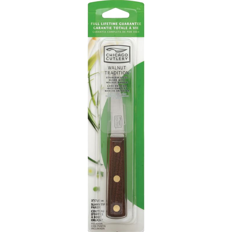 Chicago Cutlery Walnut Traditions 3 Paring Knife - KnifeCenter - C100S