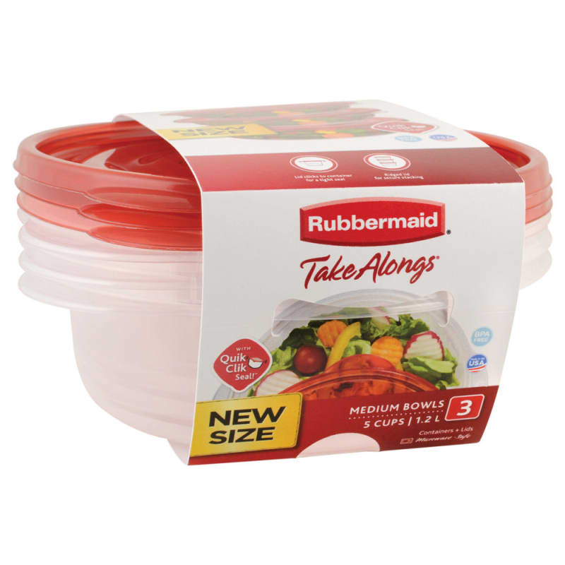 Rubbermaid Take Alongs Containers + Lids 5 cup