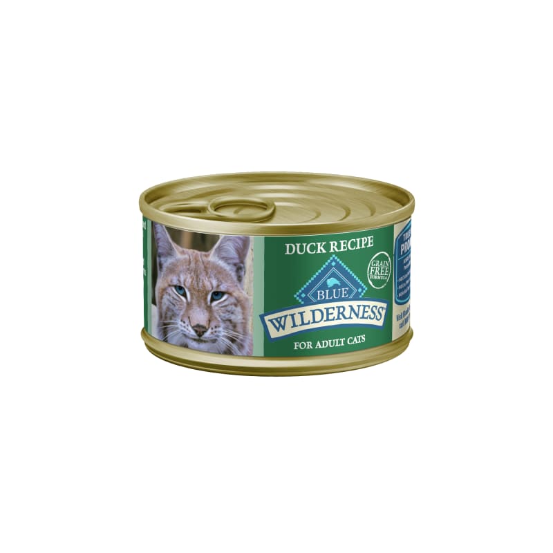 Wilderness Adult Grain-Free Duck Wet Cat Food, oz Can by Blue