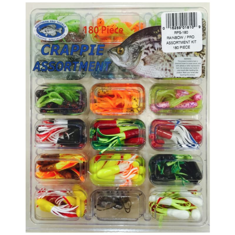 180 Pc. Rainbow and Pro Tube Kit Ast. by Southern Pro Tackle at