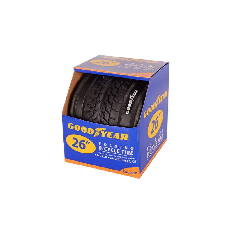26 in Black Cruiser Bicycle Tire by Goodyear at Fleet Farm