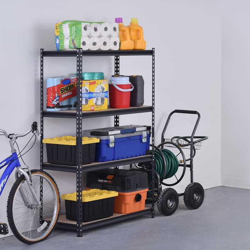 Black 4 Level Rivet Shelving by Muscle Rack at Fleet Farm