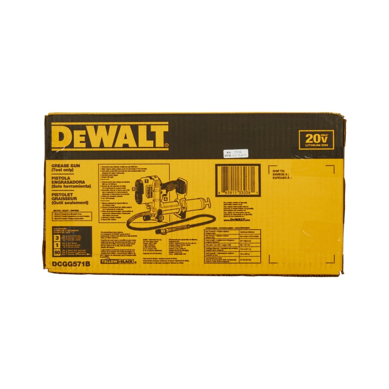 DEWALT 20V MAX Cordless Grease Gun - DCGG571B