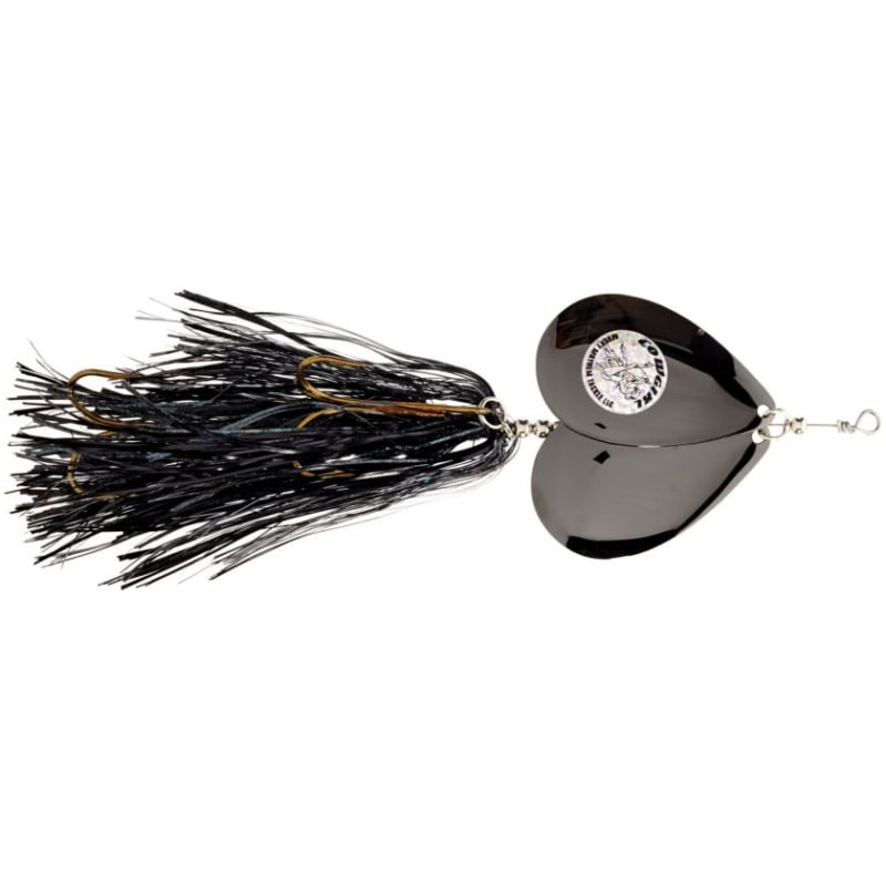 cowgirl fishing lures Musky Mayhem Double Cowgirl Super Black; 10 in