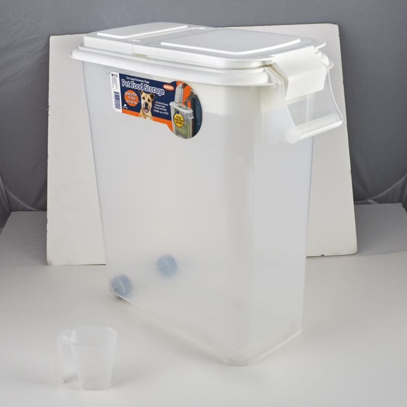 50 qt Roll-Away Pet Food Dispenser by Buddeez at Fleet Farm