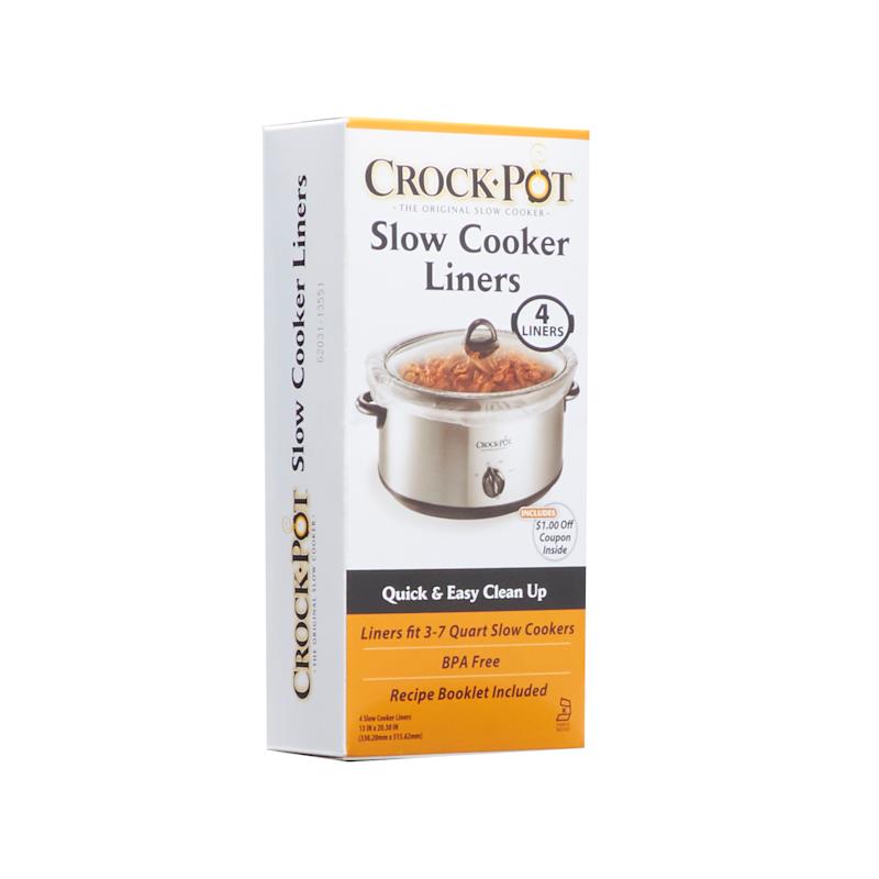 Crock Pot 3-7 Qt. Clear Crock Pot/slow Cooker Liner Plastic, 6 Liners 