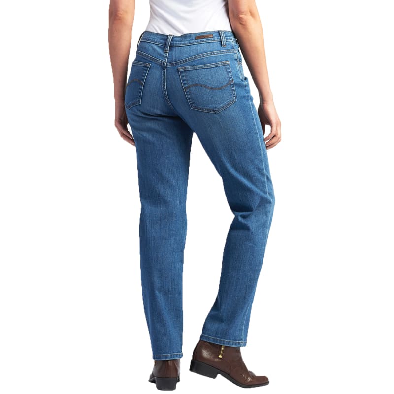 Women s Meridian Stretch Relaxed Fit Straight Leg Medium Jeans by Lee at Fleet Farm