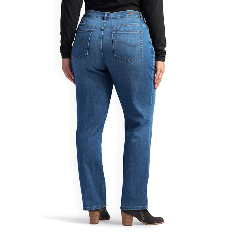Lee relaxed fit at the cheap waist women's jeans