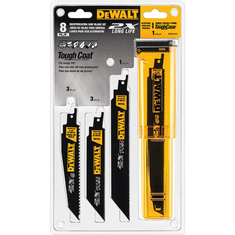 Reciprocating saw blade kit shop