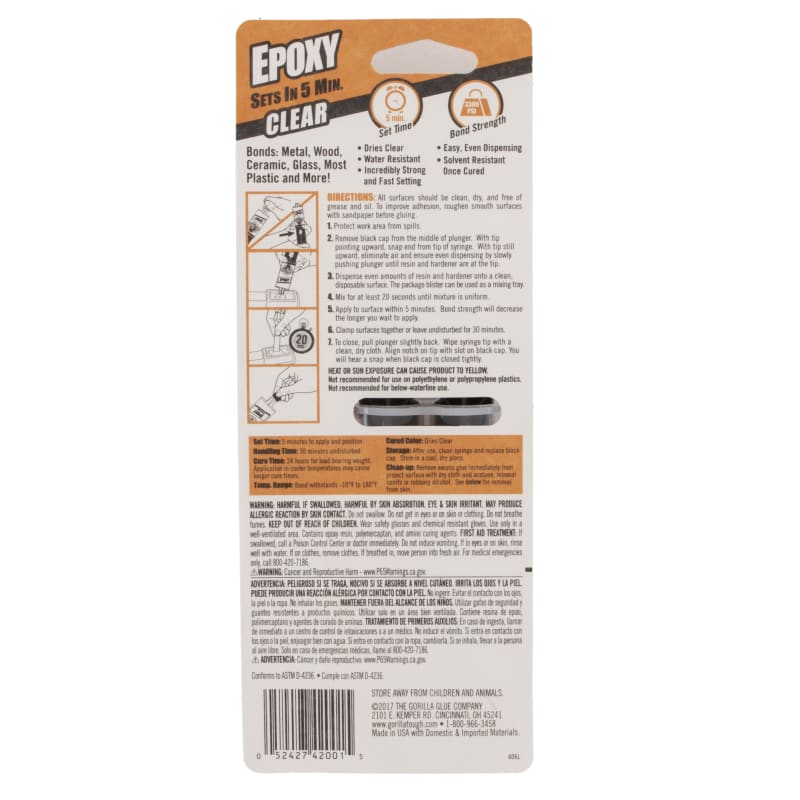 Gorilla Epoxy Glue 25ml - Dirt cheap price!