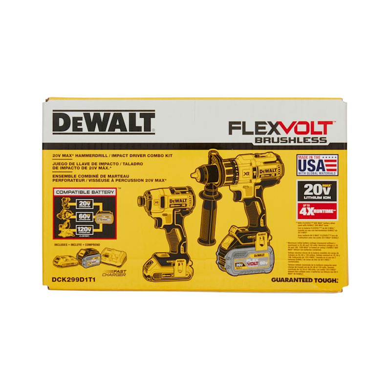 FLEXVOLT Cordless Hammerdrill Impact Driver Kit by DEWALT at