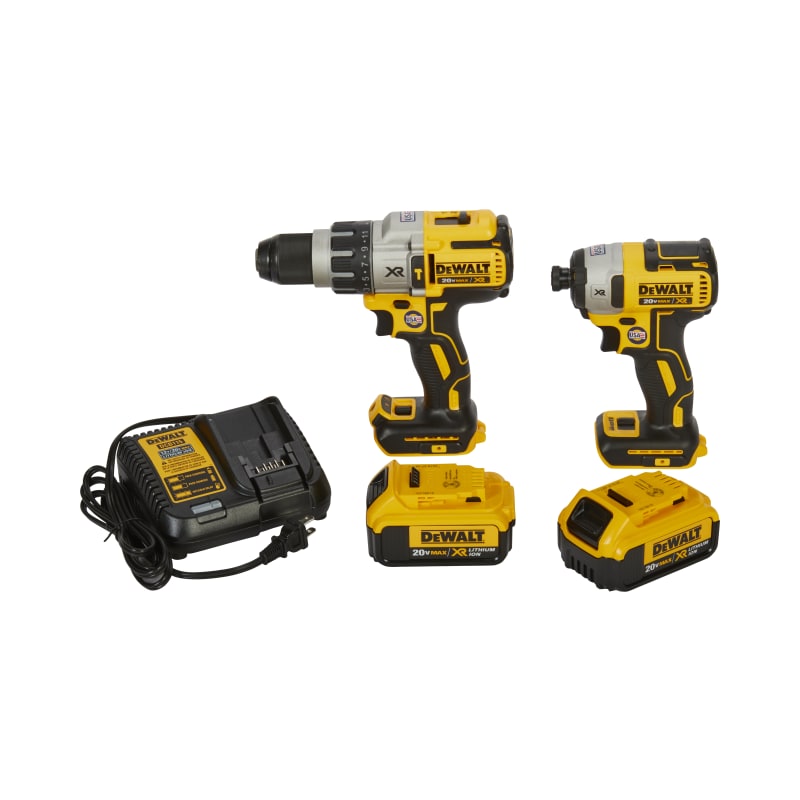 20V MAX XR Lithium Ion Cordless Premium Brushless Hammerdrill Impact Driver Combo Kit by DEWALT at Fleet Farm