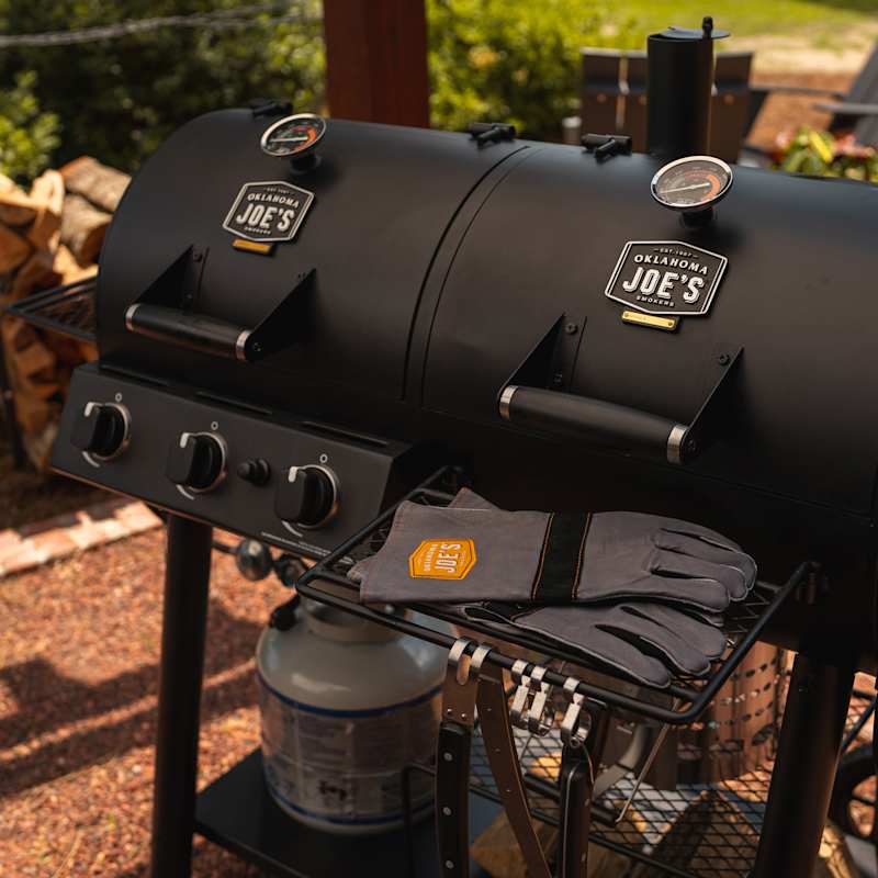Longhorn Combo 3 Burner Charcoal and Gas Smoker and Grill by