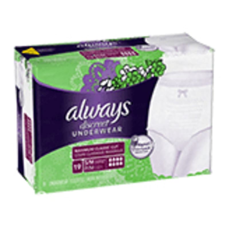 Discreet Maximum Classic Cut S/M Underwear 12 Ct by Always at