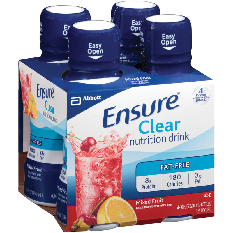 Clear 10 fl oz Mixed Fruit Nutrition Drink - 4 Pk by ENSURE at