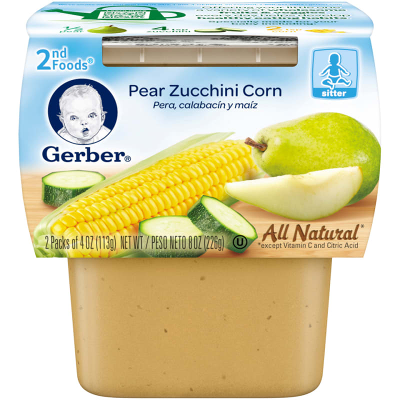 Pear zucchini corn baby food sale