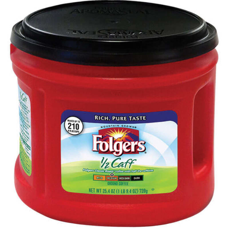 Folgers half caff k cups deals