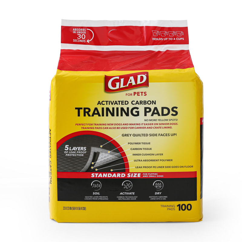 Glad activated carbon training pads cheap