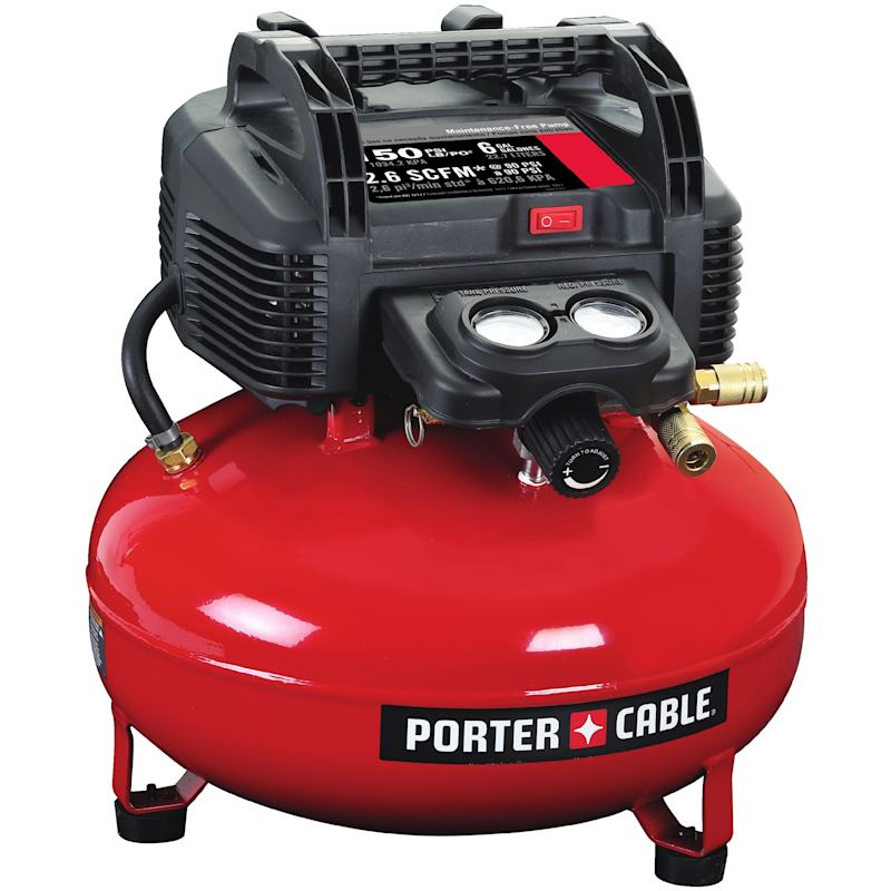 150 PSI 6 gal Oil Free Pancake Compressor
