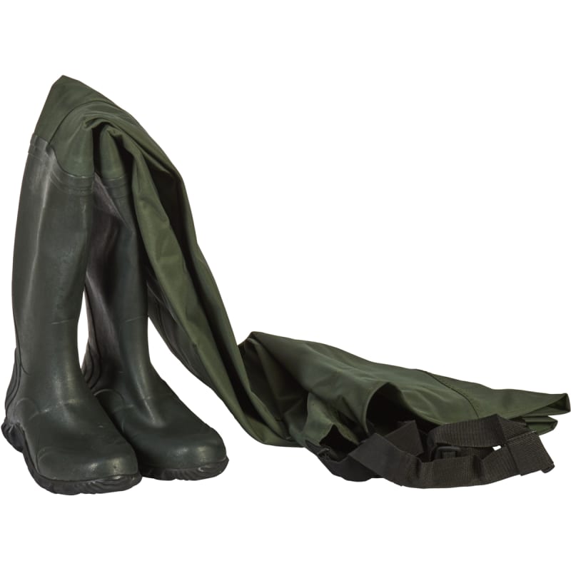 Cascades Forest Green Cleated 2-Ply Rubber Chest Wader by Frogg