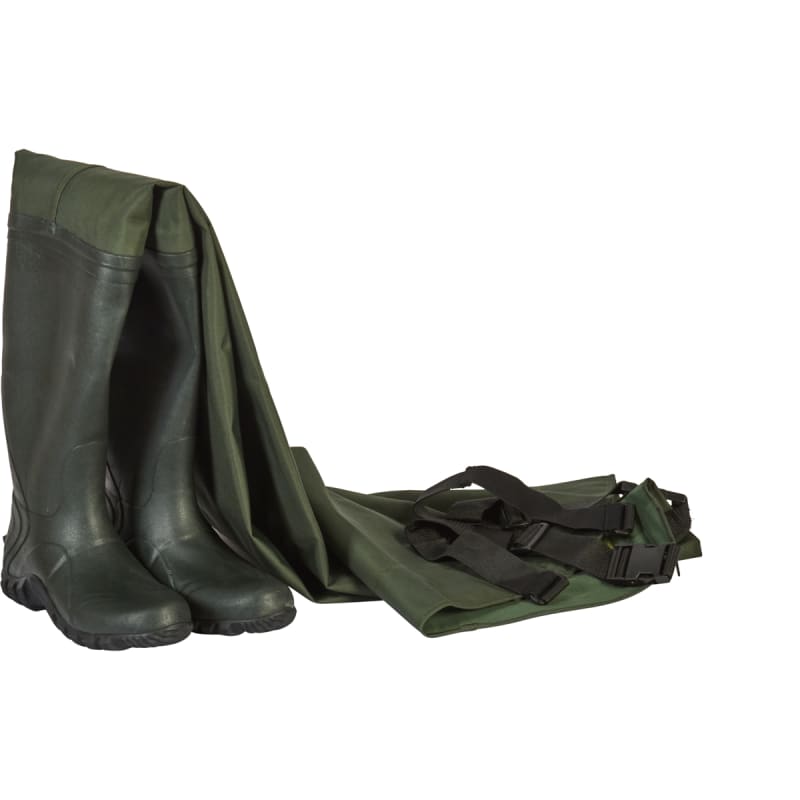Cascades Forest Green Cleated 2 Ply Rubber Chest Wader by Frogg Toggs at Fleet Farm