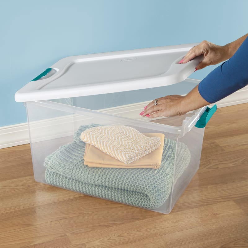 Sterilite 64 Qt. Latching Storage Box - Tote Organizer - See-through  Container - Fleet Farm