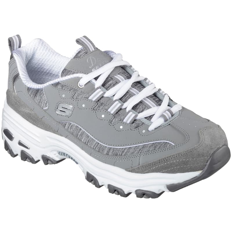 Sport Ladies' D'Lites Me Time Grey/White Athletic Shoes Skechers Fleet