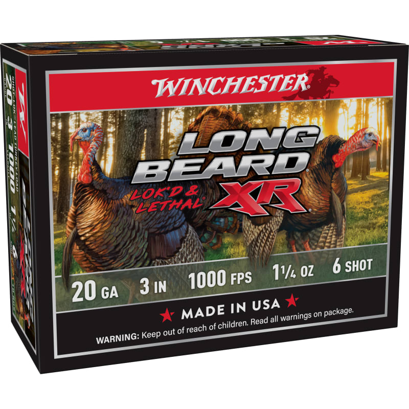 20 Gauge Long Beard XR Lok'd & Lethal Turkey 3'' 6 Shot Shotshells