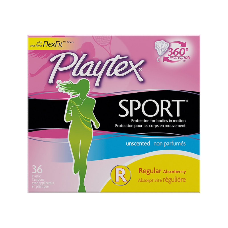 Playtex Sport Plastic Tampons, Regular/Super, Unscented, 50, 60% OFF