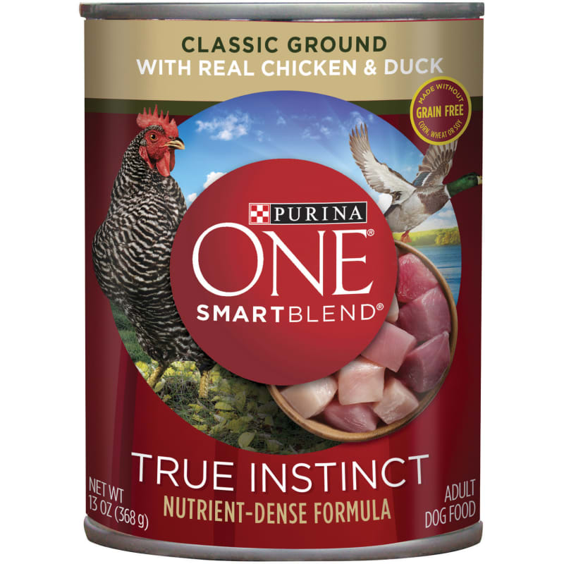 Purina one true instinct wet dog food discount