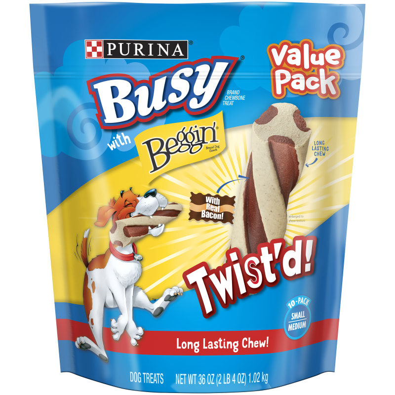 Busy w Beggin Twist d Small Medium Dog Treats 10 pk