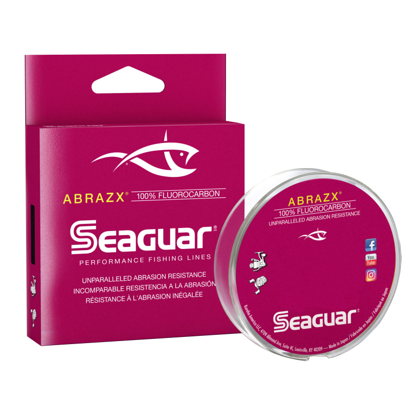 Seaguar Abrazx 100% Fluorocarbon 200 Yard Fishing Line (6-Pound