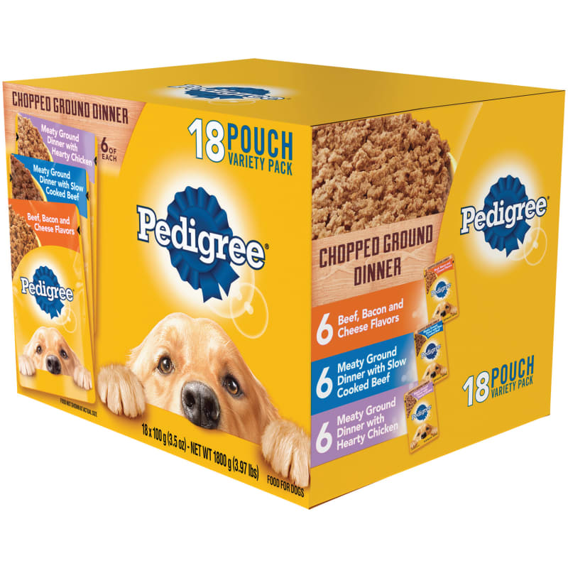 Pedigree ground dog food outlet
