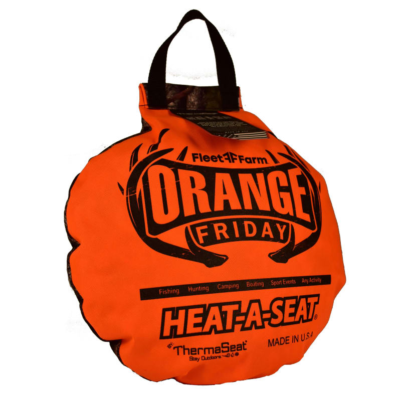 Heat-A-Seat Camouflage/Blaze Orange 17 in.