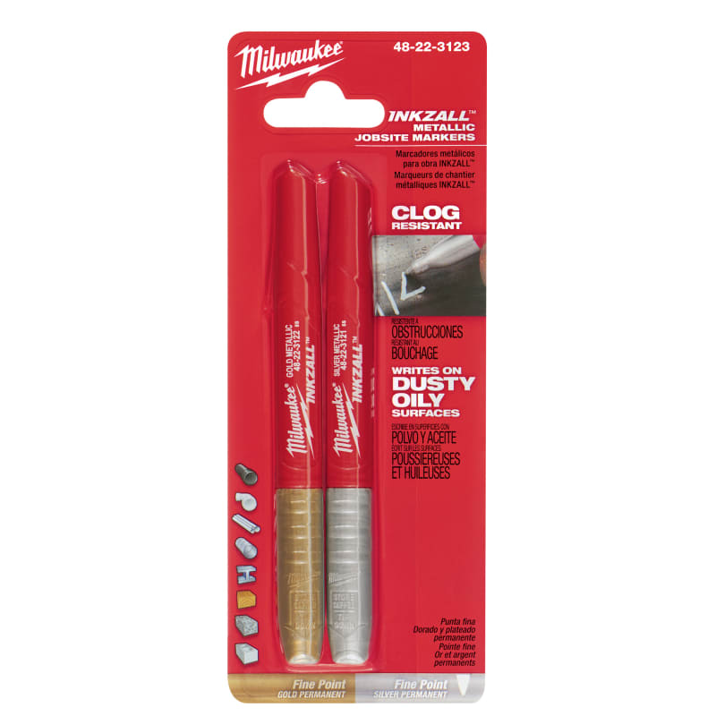 INKZALL™ SilverGold/ Fine Point Markers