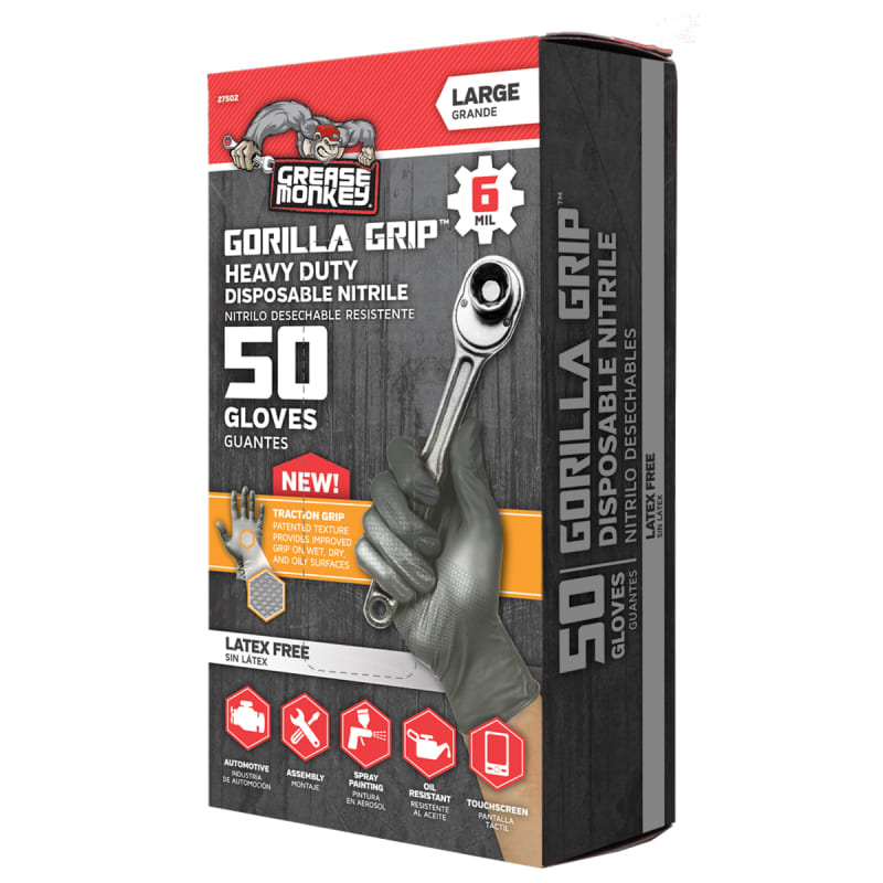 Large Disposable Nitrile Gloves 50 Ct by Grease Monkey at Fleet Farm