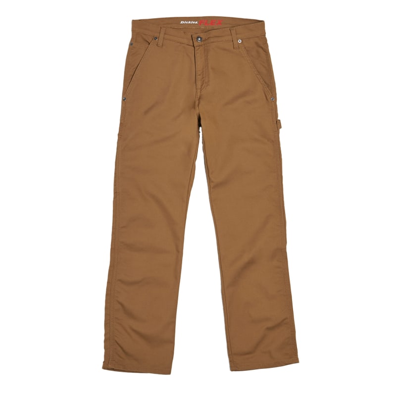 Men's Flex Brown Tough Max Duck Carpenter Pants