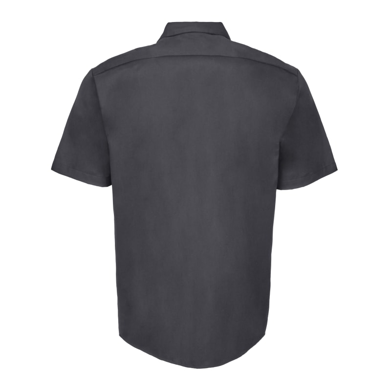 Dickies Men's Short-Sleeve Flex Twill Work Shirt Big, Charcoal, 3X