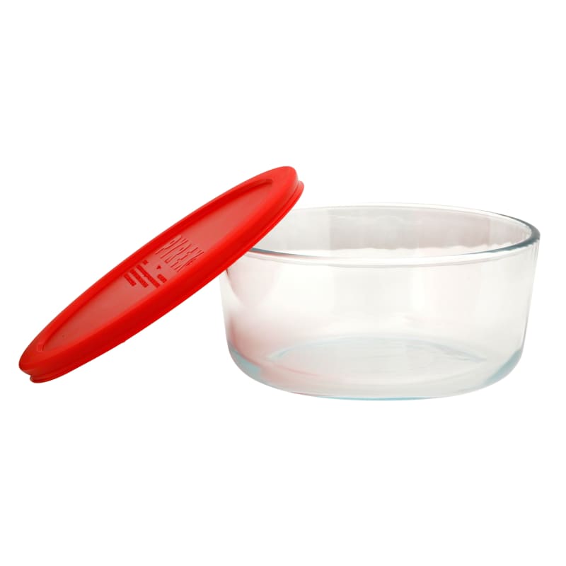 Pyrex Storage Plus 7-Cup Round Glass Covered Bowl