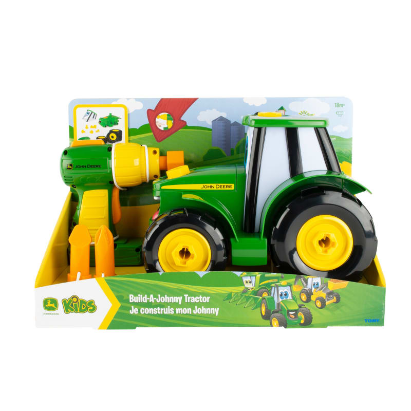 John Deere Build-a-Johnny Tractor Toy - Kids 18 Mo Up - Toy Drill - Brand  New!