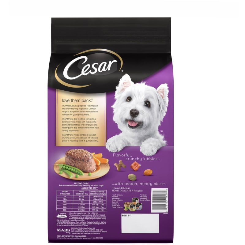 Cesar dry dog outlet food