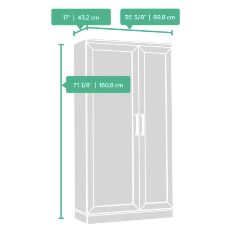 Sauder HomePlus Soft White Storage Cabinet