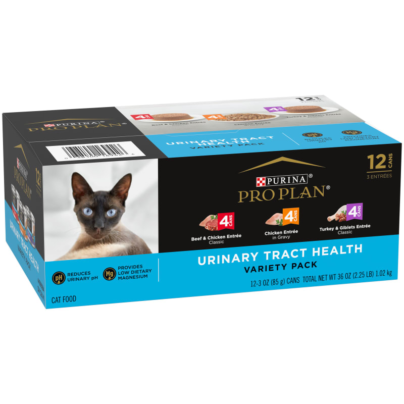 Purina Pro Plan 12 Pack 3 oz Urinary Tract Health Variety Cat Food