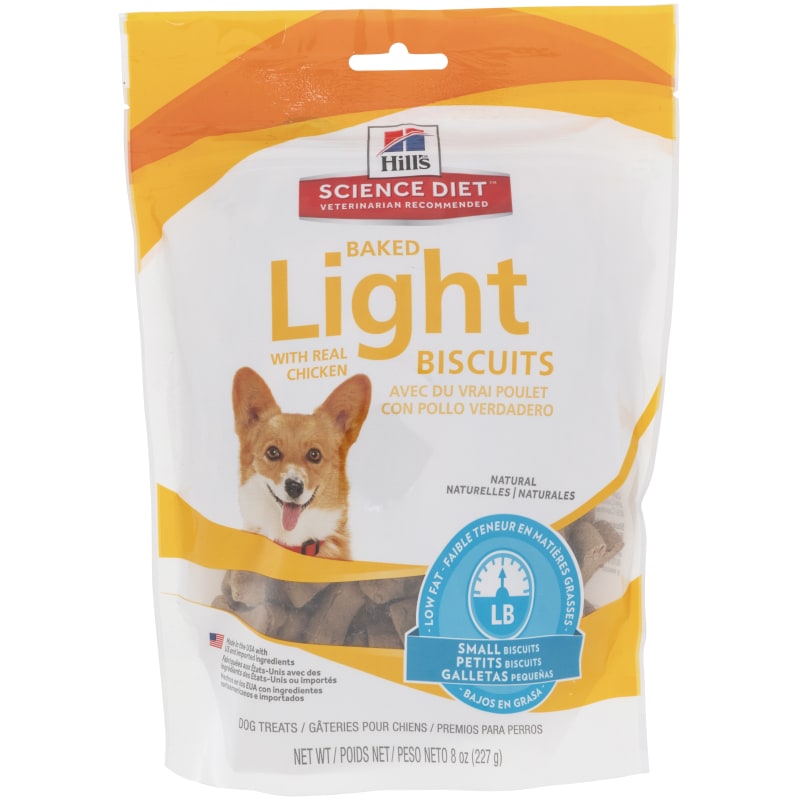 Hill s Science Diet Baked Light Biscuits with Real Chicken Dog Treats Small 8 oz