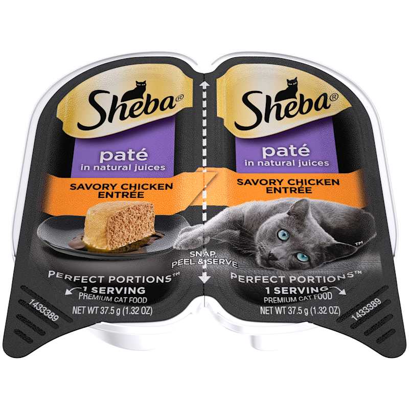 All Lifestages Perfect Portions 2.6 oz Savory Chicken Entree Pate Wet Cat Food by SHEBA at Fleet Farm