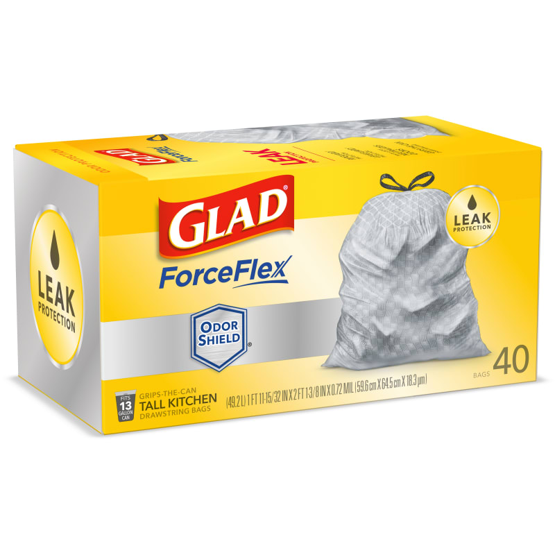 Glad Force Flex Large Trash Bags - Memorial Concierge, LLC